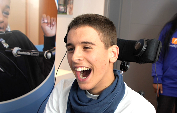 Head shot of smiling young man