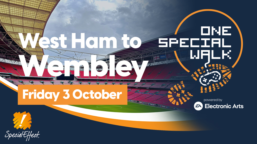Interior of Wembley Stadium with event logo