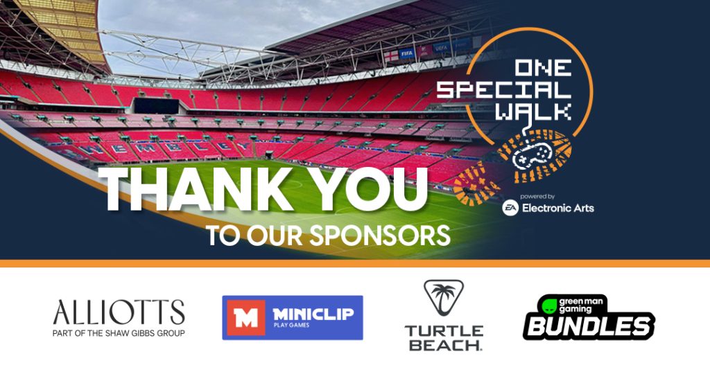 Thank you to our One Special Walk sponsors, featuring four company logos